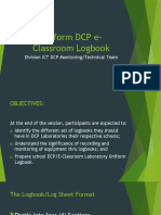 DCP e-Classroom Logbook Monitoring