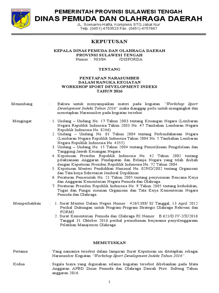 SK Narasumber | PDF