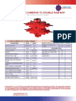 11 5000 Cameron Double Ram Bop STD Bonnets Spec Sheet