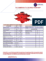 13.625 5000 Cameron Double Ram Bop Standard Bonnets Spec Sheet