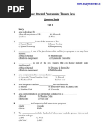 CS8392 Object Oriented Programming MCQ 4