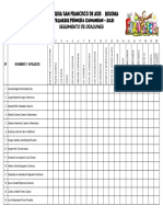 Seguimiento de Oraciones Catequesis 2021