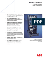 Actuators & Positioners: Data Sheet