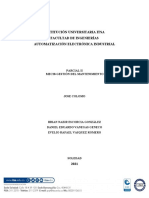 Resumen de orden de trabajo para documento sobre automatización electrónica industrial