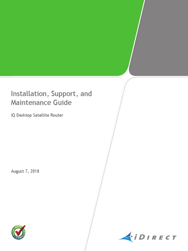Installation, Support, and Maintenance Guide: Iq Desktop Satellite ...