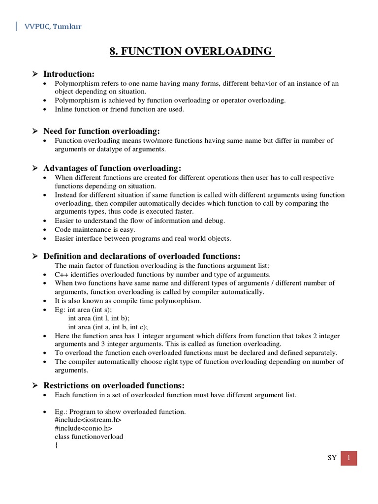 Function Overloading in C++  Different Ways to overload Function in C++