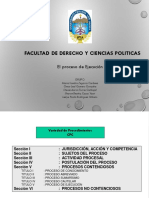 Procesos de ejecución y variedad de procedimientos