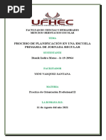 Proceso de Planificación en Una Escuela Primaria de Jornada Regular