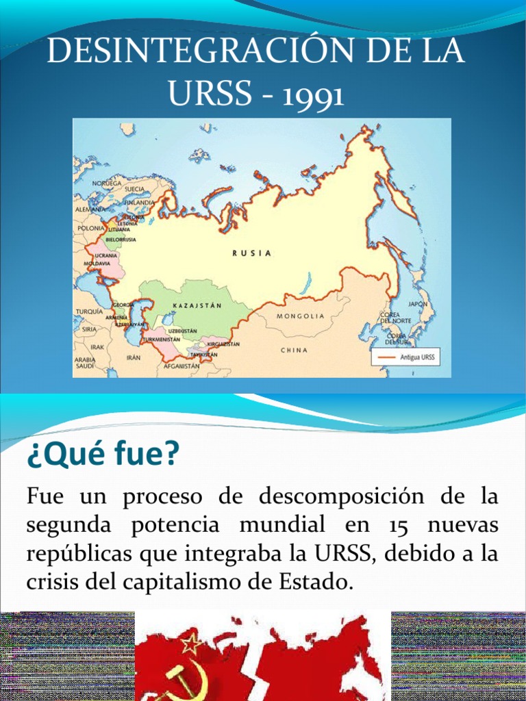 Desintegracion de La Urss | PDF | Política mundial | Unión Soviética