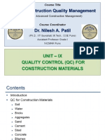 Quality Control (QC) For Construction Materials