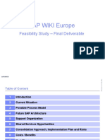 SAP WIKI Europe: Feasibility Study - Final Deliverable