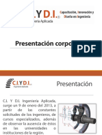 Presentacion Corporativa CIyDI Ingenieria Aplicada para Empresas