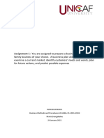 R2003D10581013 Assignment 1 - Business Methods and Procedures