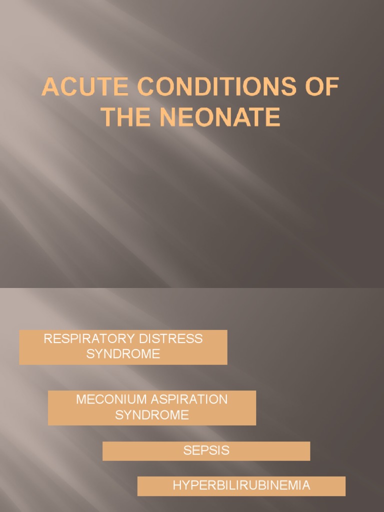 Neonatal Respiratory Disorders Overview | PDF | Sepsis | Medicine