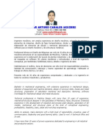 Javier Canales Aguirre - CV Resumen - 2021