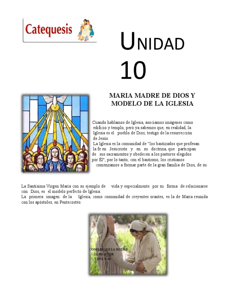 Catequesis 10 | PDF | María, madre de Jesús | Iglesia Católica