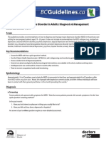 Major Depressive Disorder in Adults: Diagnosis & Management: Scope