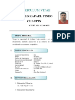 Curriculum Vitae Tineo