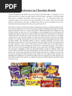 Download Customer Preference on Chocolate Brands by Parul Gautam SN52055916 doc pdf