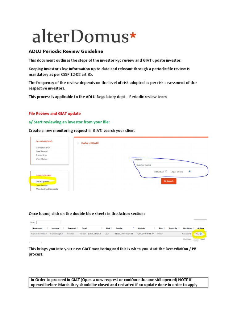 KYC Periodic Review Guidelines | PDF | Computing
