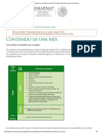 Contenido de Una MIA - Secretaría de Medio Ambiente y Recursos Naturales