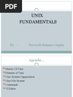 Unix Fundamentals: by - Sarvesh Kumar Gupta