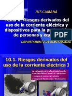 Riesgos eléctricos y dispositivos de proteción