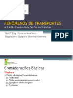 Aula 04 - FENÔMENOS DE TRANSPORTES