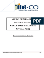 Guide Du Mémoire PGD2 2020-2021