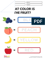 Identify Colors Tracing Activity Printable Worksheets