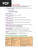 Clauses and Clause Elements