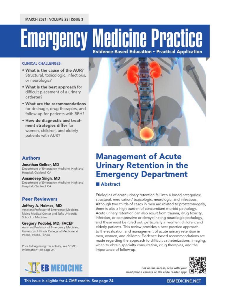 Acute Urinary Retention | PDF | Catheter | Urinary Tract Infection