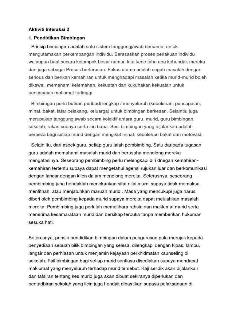 Aktiviti Interaksi 2 Pdf