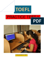 - ToEFL Practice Test 1