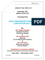 Teaching Plan - CPC I - Sem VII - July-Nov.'21 - B.2018-23 (Blended Learning)