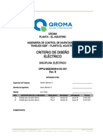 CPPQ1 MQESE09 6 DC 001_RA Criterio de Diseño Eléctrico