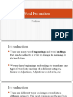 Word Formation - Prefixes