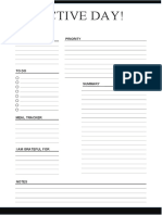 Daily Planner Template 