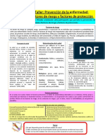 Taller AGOSTO 2021 Prevención de La Enfermedad-Factores de Riesgo y de Protección.