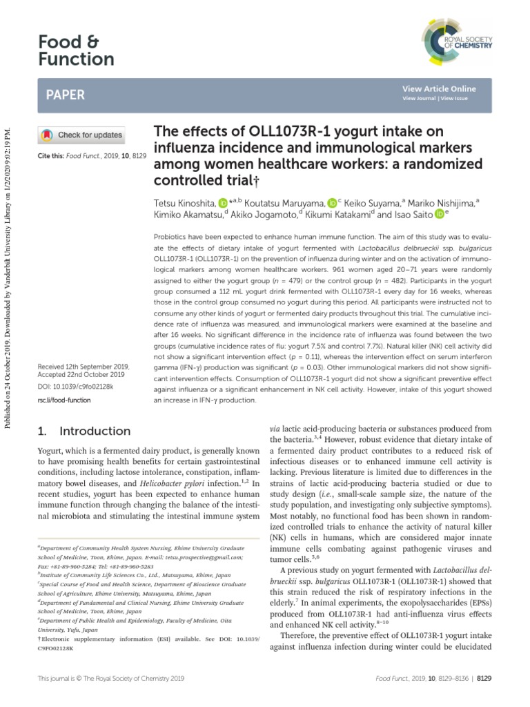 Kinoshita, T., Et Al 2019 Download Free PDF C Reactive Protein