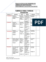 Rubrica de Bioseguridad y Salud Ocupacional