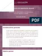 Taller Intensivo de Capacitación Docente. Reflexiones, Estrategias y Compromisos para El Regreso A Clases