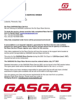 Gasgas Six Days Race Service Order: ST TH