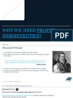 Basics of Proper Hermeneutics - 04092020 - Bible Study