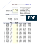 Inputs: Loan Amortization Schedule