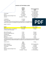 Calendario de Fiestas Judias