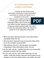 Powers and Function of The Information Commission