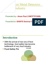Seminar on Metal Detectors in Food Industry