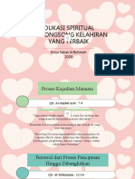 Edukasi Spiritual Menyongsong Kelahiran Yang Terbaik