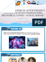 Cuidado personal y hábitos saludables para prevenir COVID-19